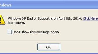 Windows XP -käyttäjä: Tietokoneeseesi ilmestyy pop up -viesti 8. maaliskuuta