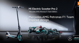 Valtteri Bottaksen käyttämä Xiaomi Mi Scooter Pro 2 Mercedes-AMG Petronas F1 Team Edition -sähköpotkulauta myyntiin Elisalle