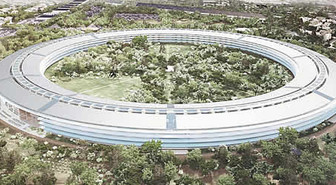 Applen uusi futuristinen päätoimisto kuin avaruusalus