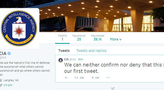 CIA saapui Twitteriin - keräsi hetkessä satojatuhansia seuraajia