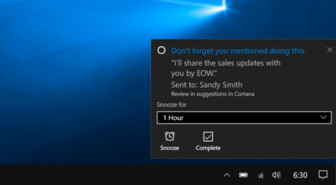 Microsoft uudisti Cortanaa: Muistuttaa vaikka unohdit lisätä muistutuksen