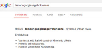 Ogooglebar ei kelvannut Googlelle ruotsinkielen uudeksi sanaksi