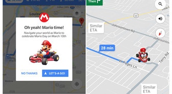 Tänään Mario-päivänä Googlen kartoissa voi ajaa Mario Kartia