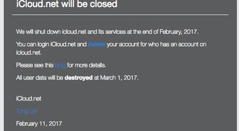Apple sulki iCloud.netin ja sen some-palvelun