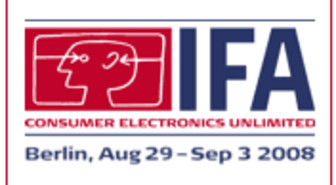 IFA 2008 -messuilla ratsattu näytteilleasettajia