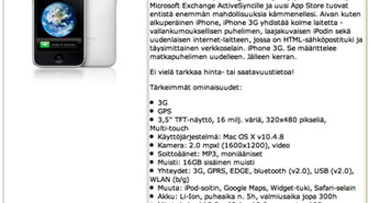 Verkkokauppa.com iPhone 3G -kauppiaaksi?