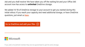 Jatkossa voit varmuuskopioida kaikki kiintolevysi OneDriveen – rajattomasti tilaa tarjolla Office 365 -käyttäjille