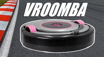 Uusi maailmanennätys hyväksyttiin: Maailman nopein robotti-imuri, Vroomba, kulkee 57 km/h - video!