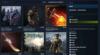 Skyrim-modeja voi nyt myydä Steamissä