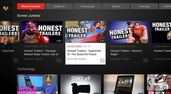 YouTube uudisti Android TV -sovelluksen