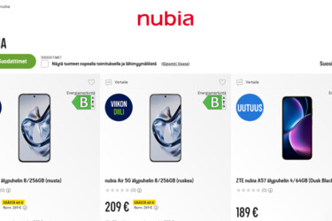 ZTE:n nubia-älypuhelimet laajasti myyntiin Pohjoismaissa – merkittävä jälleenmyyntisopimus julki