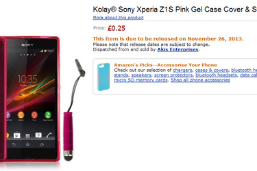 Paljastavatko Sonyn Xperia Z1S:n suojukset puhelimen julkaisupivn?