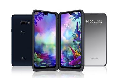 LG G8X ThinQ puhelin sisältää 6,4 tuuman näytön ja kotelon, jossa on myös 6,4 tuuman näyttö