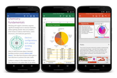 Office-sovellukset julkaistiin Android-puhelimille