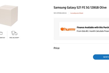 Tuleva Galaxy S21 FE 5G näyttäytyi jo Samsungin verkkokaupassa
