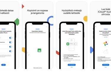 Google kehitti iOS-sovelluksen tietojen langattomaan siirtämiseen iPhonesta Androidiin