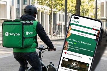 Wolt ja Uber Eats saivat kotimaisen haastajan – Swype aloitti ruokakuljetukset omilla työntekijöillä