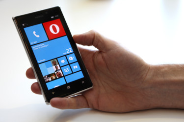 Opera Mini -selain sai ison pivityksen Windows Phonella