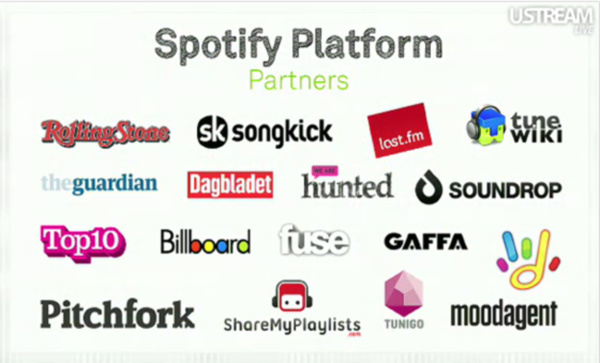 Spotify now open to third-party apps