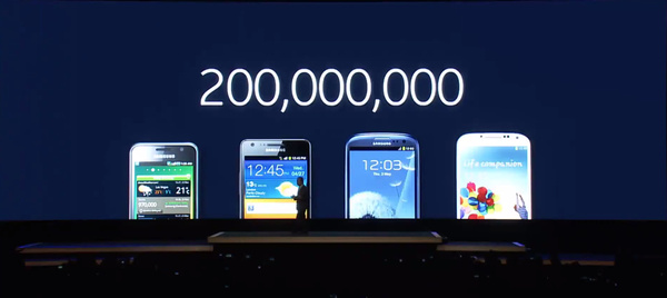 Samsungin Galaxy S -älypuhelimia myyty tähän mennessä yli 200 miljoonaa kappaletta