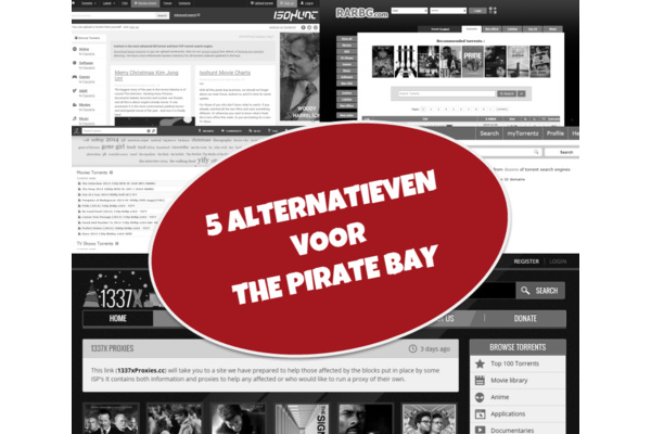 5 alternatieven voor de Pirate Bay