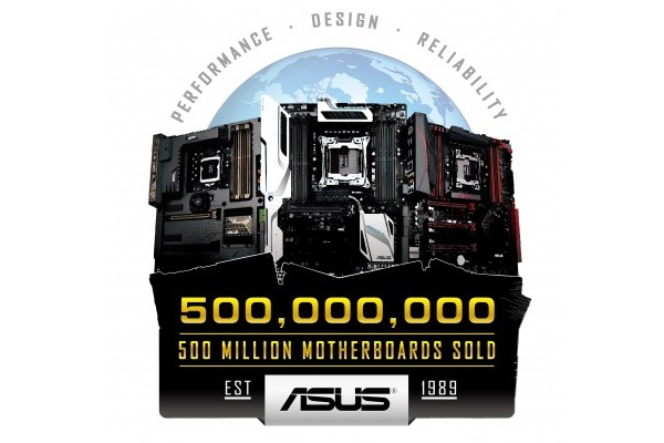 ASUS celebrates sale of 500 millionth motherboard