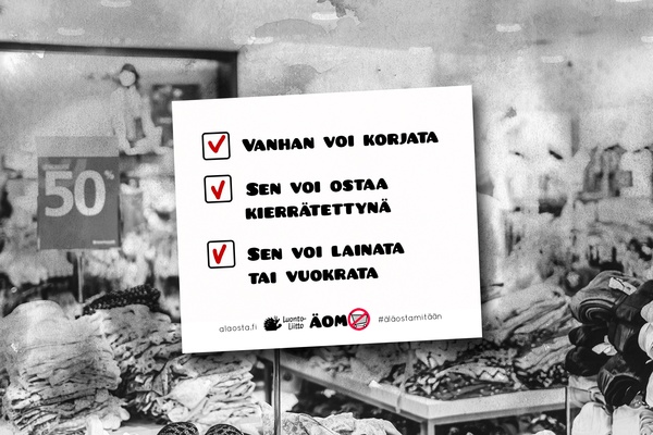 Perjantaina vietetään myös Älä osta mitään -päivää