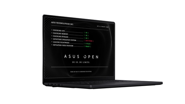 Good news from Asus for power users and Linux fans: laptops sold without an operating system