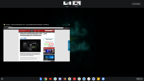 Chrome OS 78 on julkaistu: helpompi tulostus, virtuaalinen työpöytä ja muuta