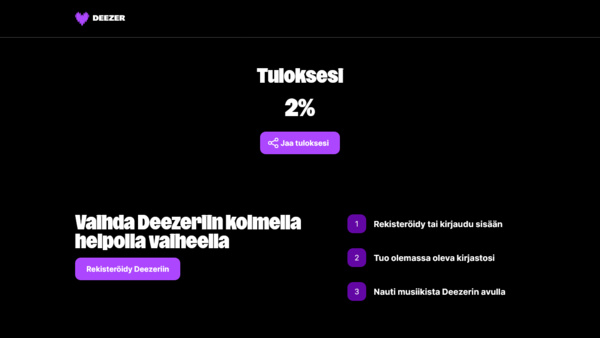 Deezerin ilmainen tunnistin lupaa paljastaa soittolistan tekoälybiisit – antaa kuitenkin vain prosenttiluvun