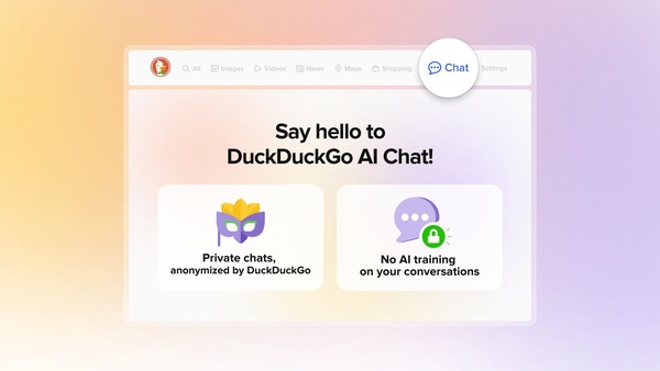 DuckDuckGon tekoälykeskustelu pitää keskustelut yksityisinä
