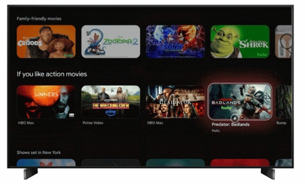 Google TV saa tuen liikeohjattaville kaukosäätimille ja syvemmälle tekoälylle