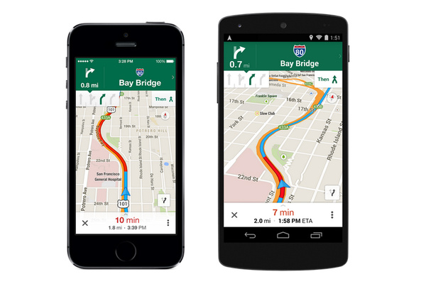 Google Maps pivittyi Androidille ja iOS:ille