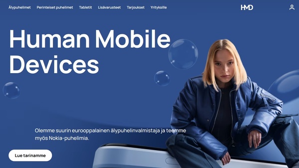 Nokia-puhelimista vastaava HMD avasi puhelimia varten oman nettisivunsa
