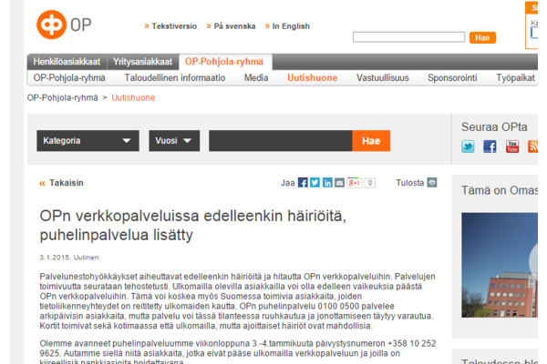 OP: Hyökkäyksistä edelleen uusia havaintoja - taustalla ryhmä suomalaisnuoria?