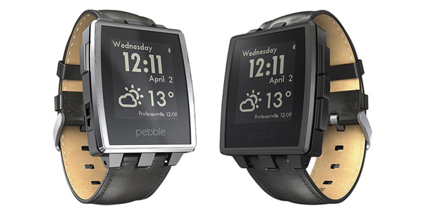 Pebble Steel with leather strap headed to Best Buy for $229