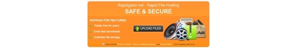 RapidGator offline gezet door webhoster