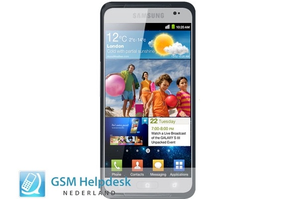Here is the alleged Samsung Galaxy S III press shot, specs