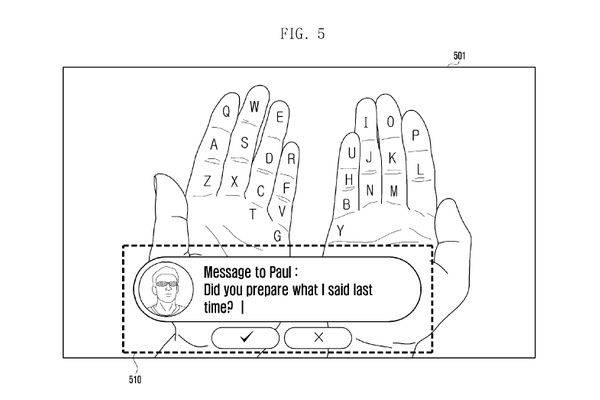 Samsung patentoi lisättyä todellisuutta hyödyntävän virtuaalinäppäimistön