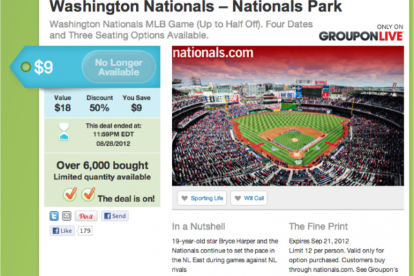 Groupon partners with all MLB teams