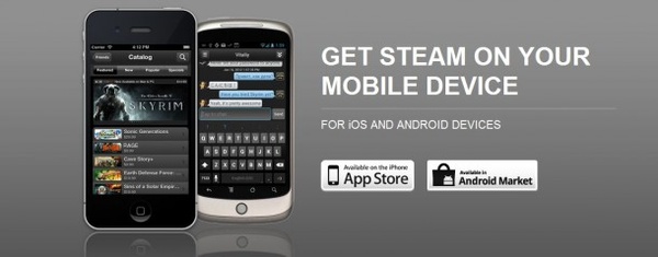 Steam app headed to iOS, Android