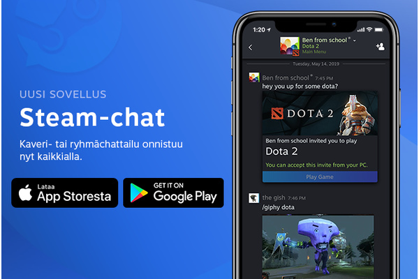Steam Chat julkaistiin Androidille ja iPhonelle