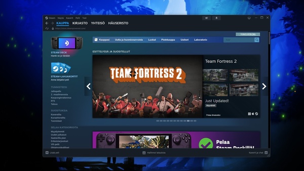 Steam-työpöytäversion päivitys tuo mukanaan paremman käyttökokemuksen, muistiinpanot ja ikkunan kiinnityksen pelin päälle