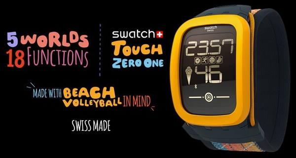 Swatch unveils first smartwatch/fitness tracker, marketed for volleyball players