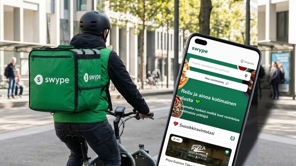 Wolt ja Uber Eats saivat kotimaisen haastajan – Swype aloitti ruokakuljetukset omilla työntekijöillä