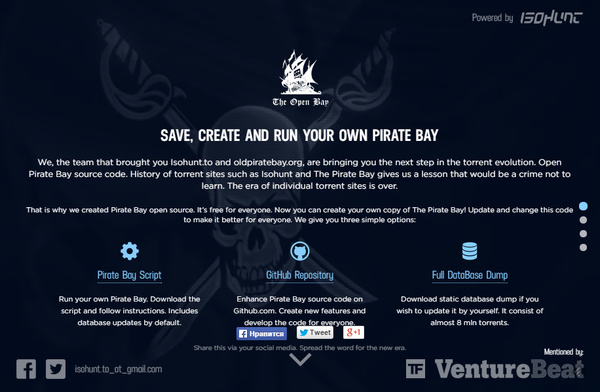 The Open Bay als kerstkado voor Pirate Bay fans