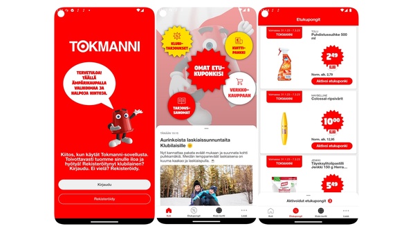 Tokmanni-sovellus on nyt Suomen suosituin, vaikka sovellusta ei vielä ole virallisesti lanseerattu