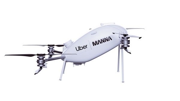 Uber aloitti Euroopassa ruuan kuljetukset droneilla