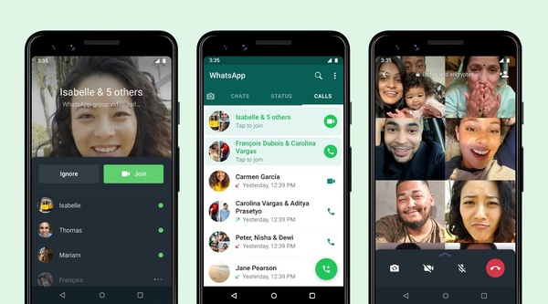 WhatsApp antaa nyt liittyä ryhmäpuheluihin niiden alkamisen jälkeen