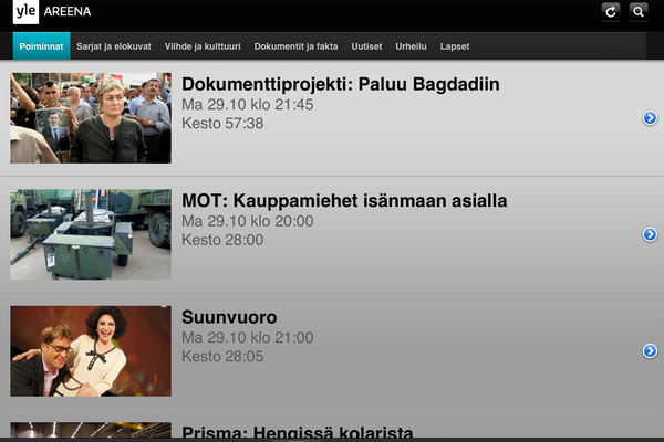 Uusi Yle Areena nyt myös iPadille -- Applen vaatimukset viivästyksen  taustalla - AfterDawn